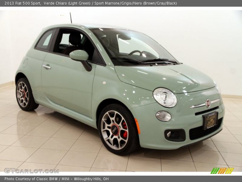 Verde Chiaro (Light Green) / Sport Marrone/Grigio/Nero (Brown/Gray/Black) 2013 Fiat 500 Sport