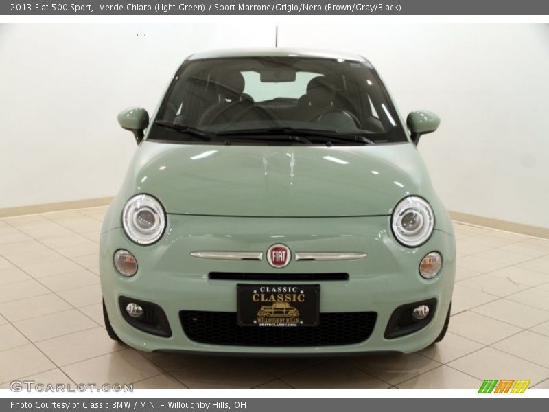 Verde Chiaro (Light Green) / Sport Marrone/Grigio/Nero (Brown/Gray/Black) 2013 Fiat 500 Sport