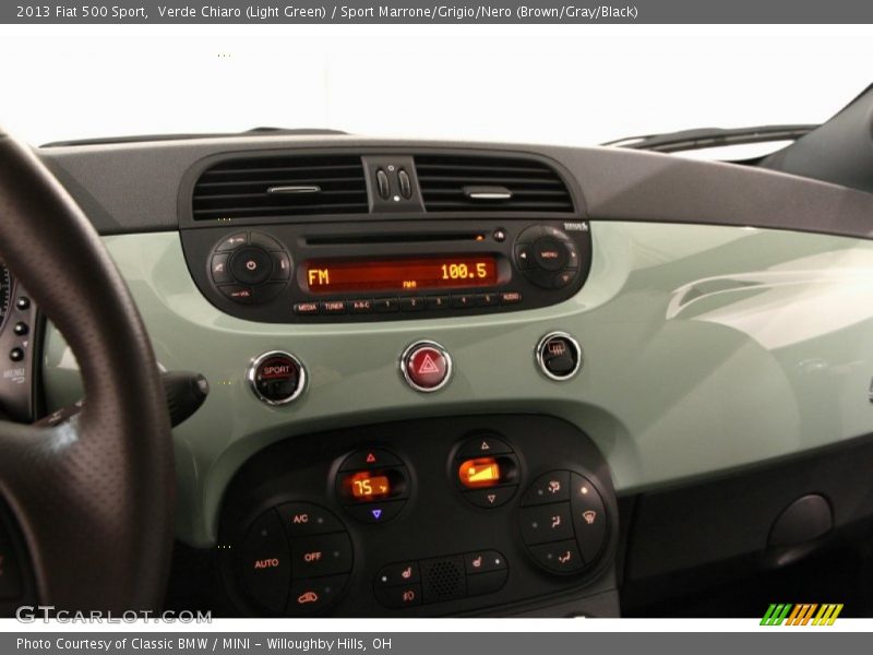 Verde Chiaro (Light Green) / Sport Marrone/Grigio/Nero (Brown/Gray/Black) 2013 Fiat 500 Sport