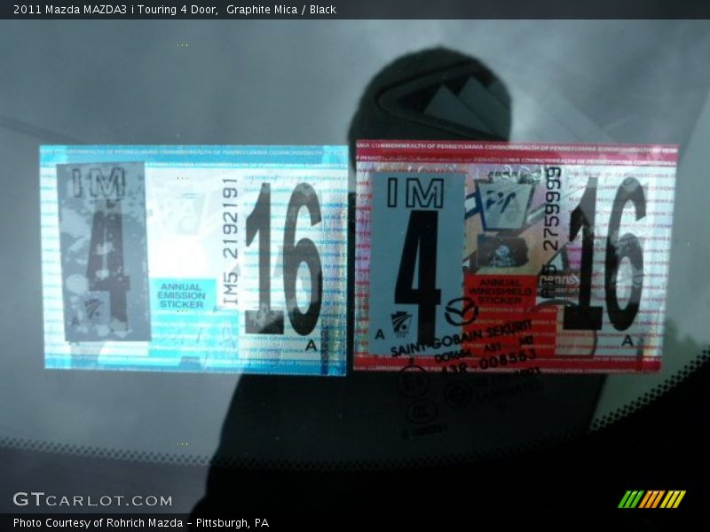 Graphite Mica / Black 2011 Mazda MAZDA3 i Touring 4 Door
