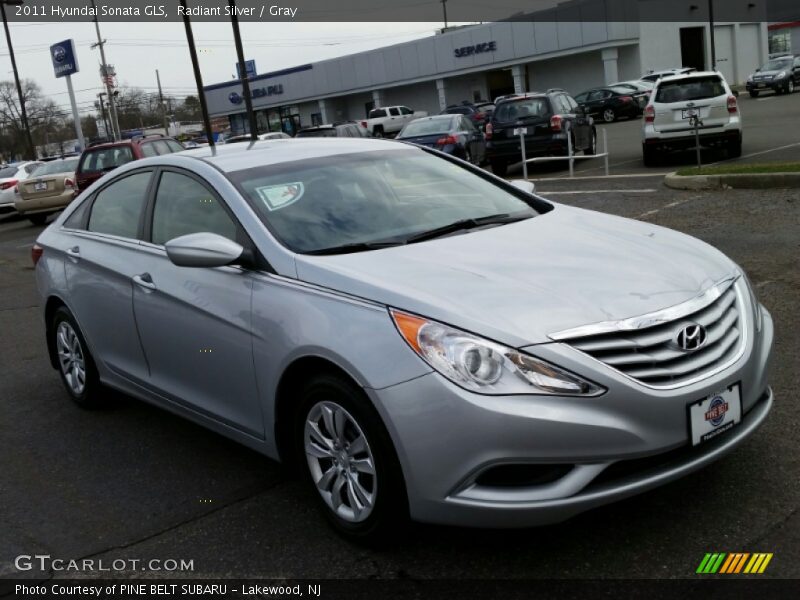 Radiant Silver / Gray 2011 Hyundai Sonata GLS