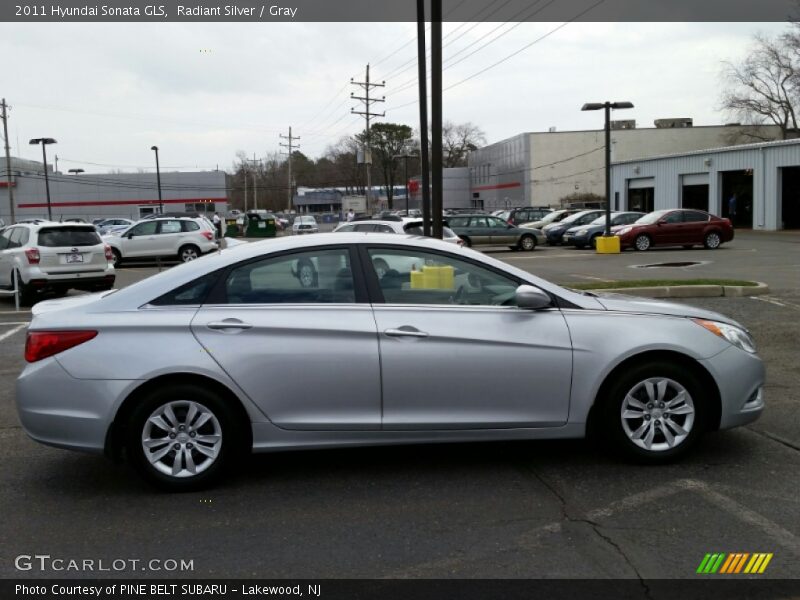 Radiant Silver / Gray 2011 Hyundai Sonata GLS