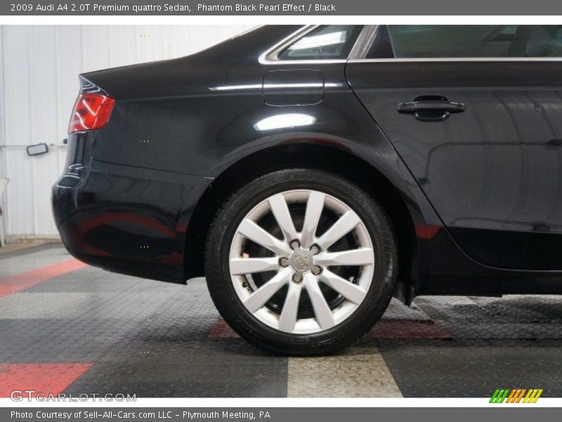 Phantom Black Pearl Effect / Black 2009 Audi A4 2.0T Premium quattro Sedan