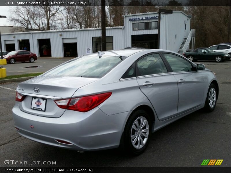 Radiant Silver / Gray 2011 Hyundai Sonata GLS