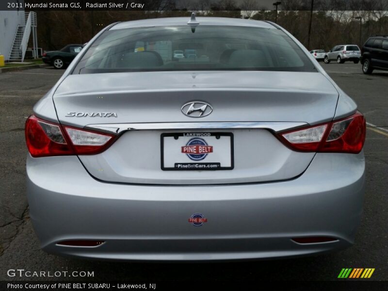 Radiant Silver / Gray 2011 Hyundai Sonata GLS