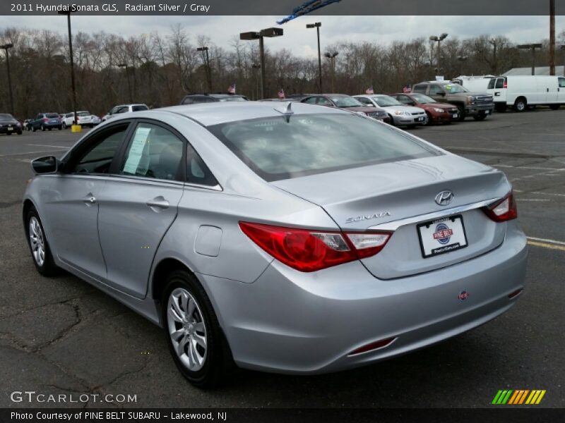Radiant Silver / Gray 2011 Hyundai Sonata GLS