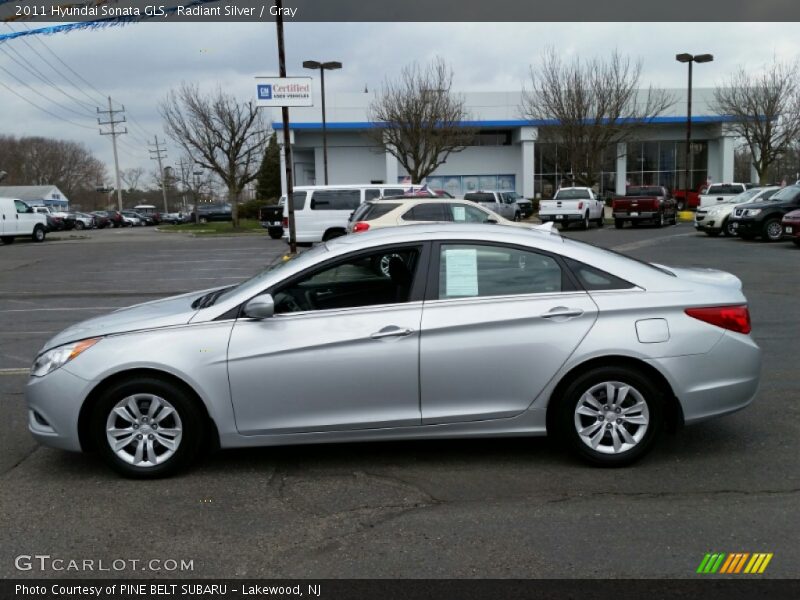 Radiant Silver / Gray 2011 Hyundai Sonata GLS