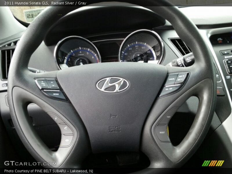 Radiant Silver / Gray 2011 Hyundai Sonata GLS