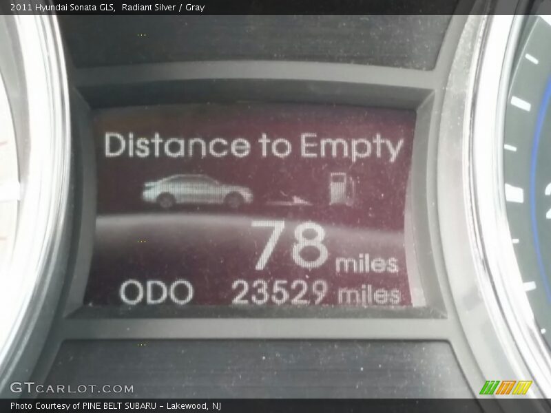 Radiant Silver / Gray 2011 Hyundai Sonata GLS