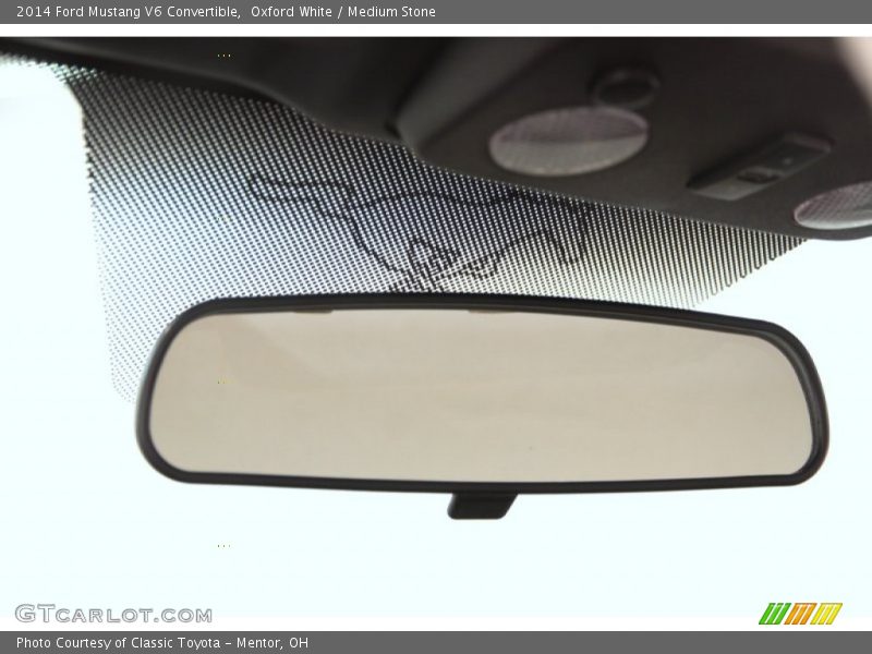 Oxford White / Medium Stone 2014 Ford Mustang V6 Convertible