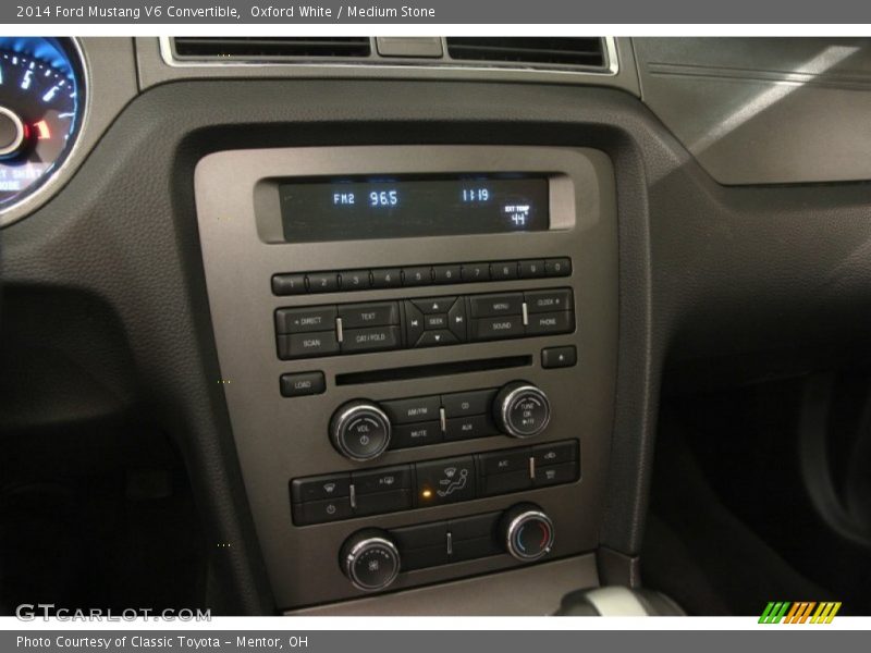 Oxford White / Medium Stone 2014 Ford Mustang V6 Convertible