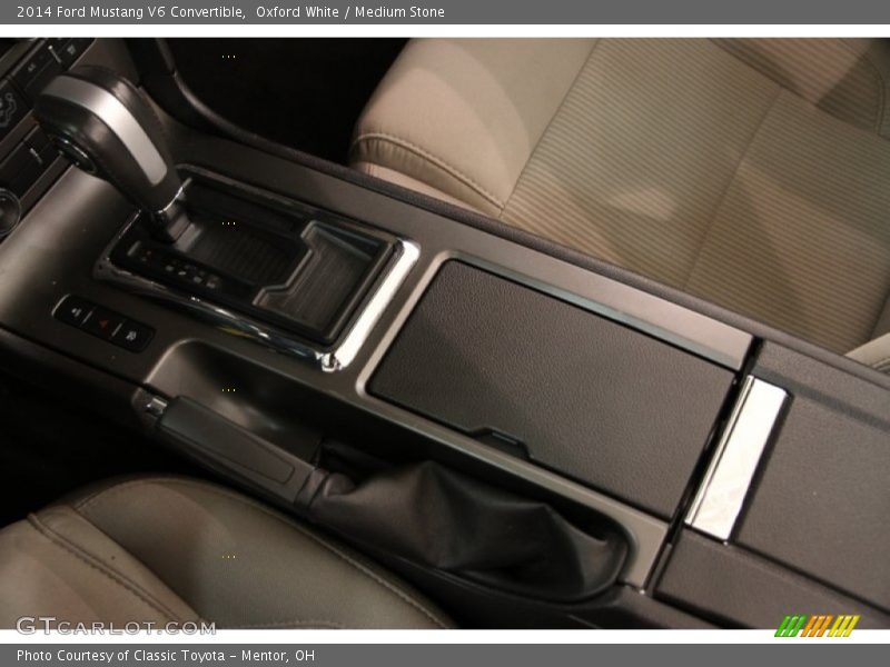 Oxford White / Medium Stone 2014 Ford Mustang V6 Convertible