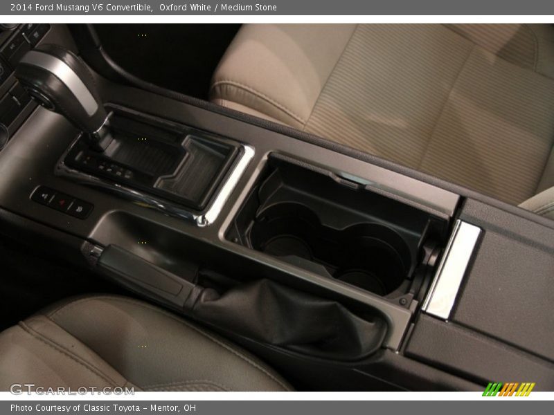 Oxford White / Medium Stone 2014 Ford Mustang V6 Convertible