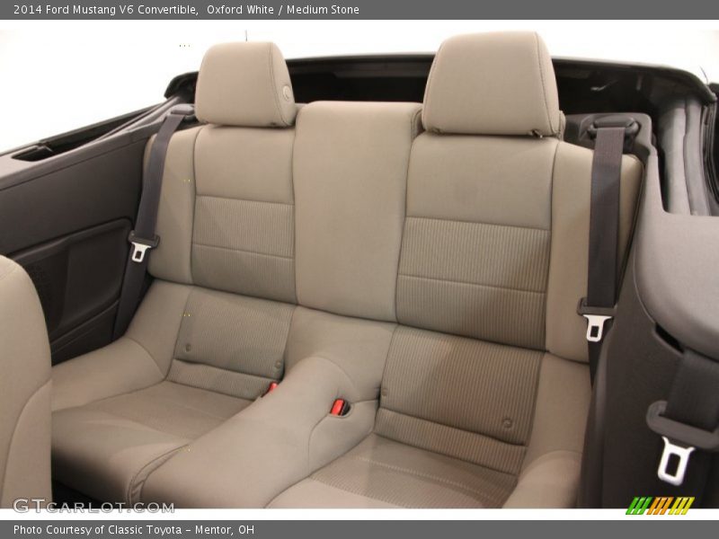 Oxford White / Medium Stone 2014 Ford Mustang V6 Convertible