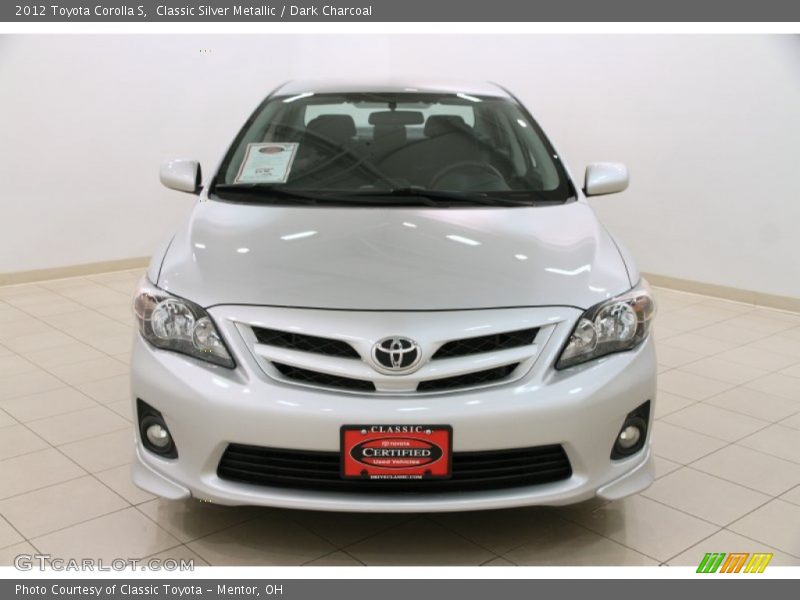 Classic Silver Metallic / Dark Charcoal 2012 Toyota Corolla S