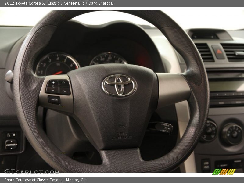Classic Silver Metallic / Dark Charcoal 2012 Toyota Corolla S