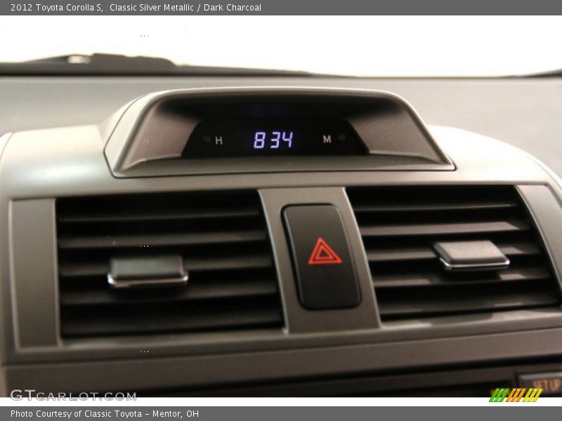 Classic Silver Metallic / Dark Charcoal 2012 Toyota Corolla S