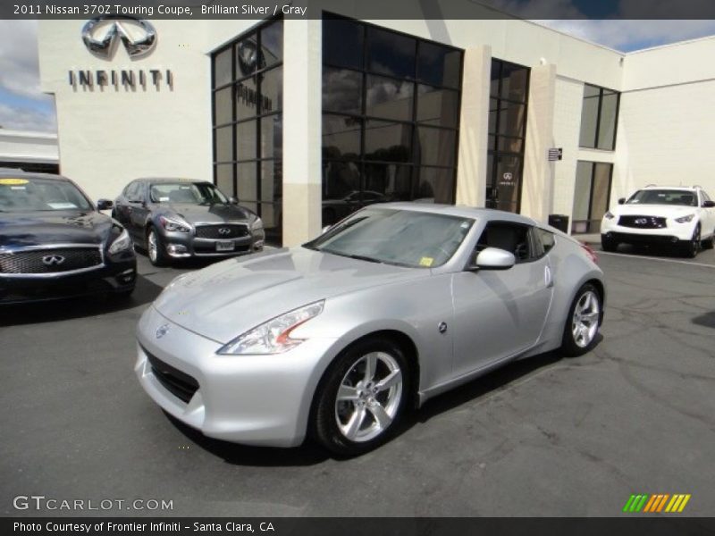 Brilliant Silver / Gray 2011 Nissan 370Z Touring Coupe
