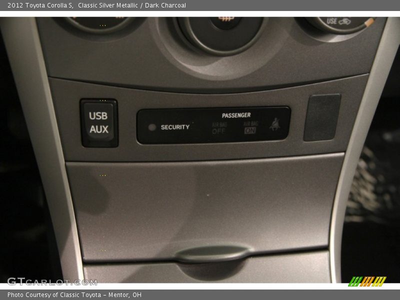 Classic Silver Metallic / Dark Charcoal 2012 Toyota Corolla S