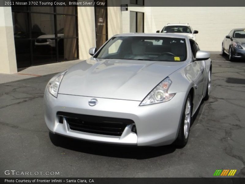 Brilliant Silver / Gray 2011 Nissan 370Z Touring Coupe