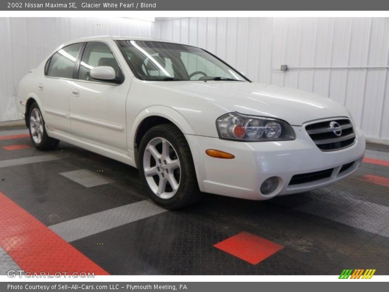 Glacier White Pearl / Blond 2002 Nissan Maxima SE