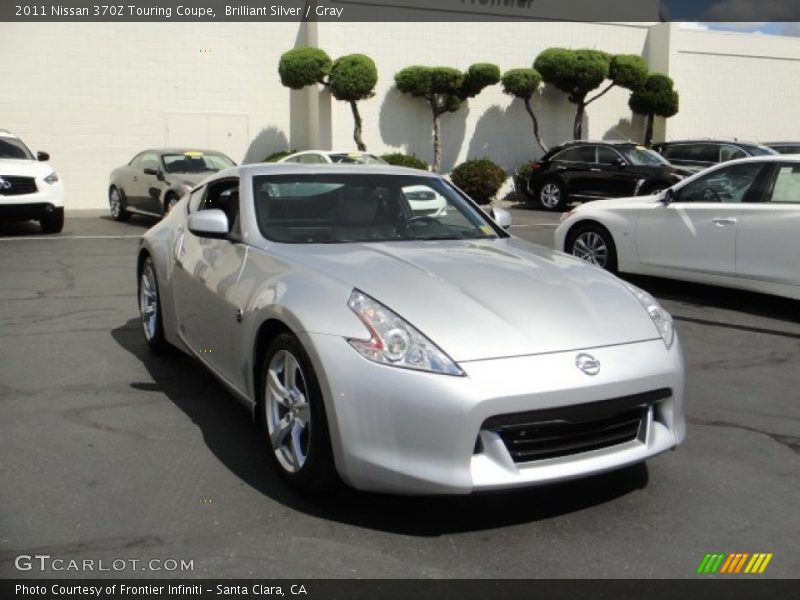 Brilliant Silver / Gray 2011 Nissan 370Z Touring Coupe