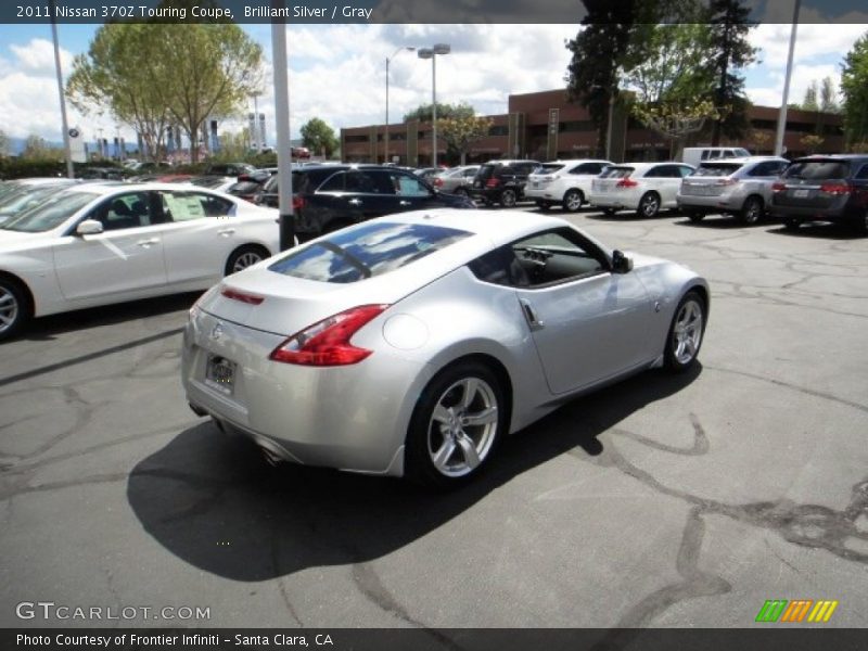 Brilliant Silver / Gray 2011 Nissan 370Z Touring Coupe