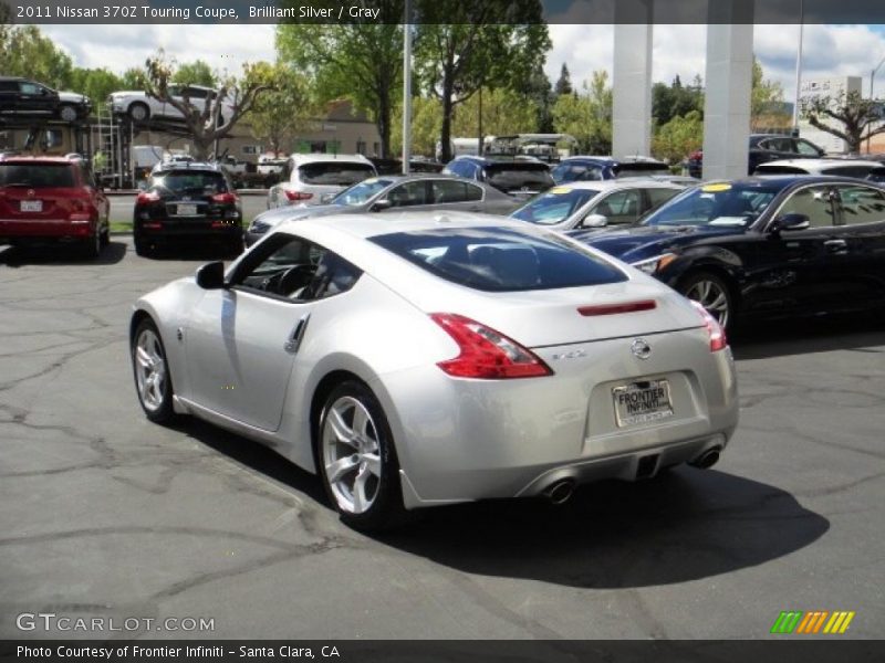 Brilliant Silver / Gray 2011 Nissan 370Z Touring Coupe