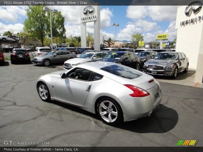 Brilliant Silver / Gray 2011 Nissan 370Z Touring Coupe