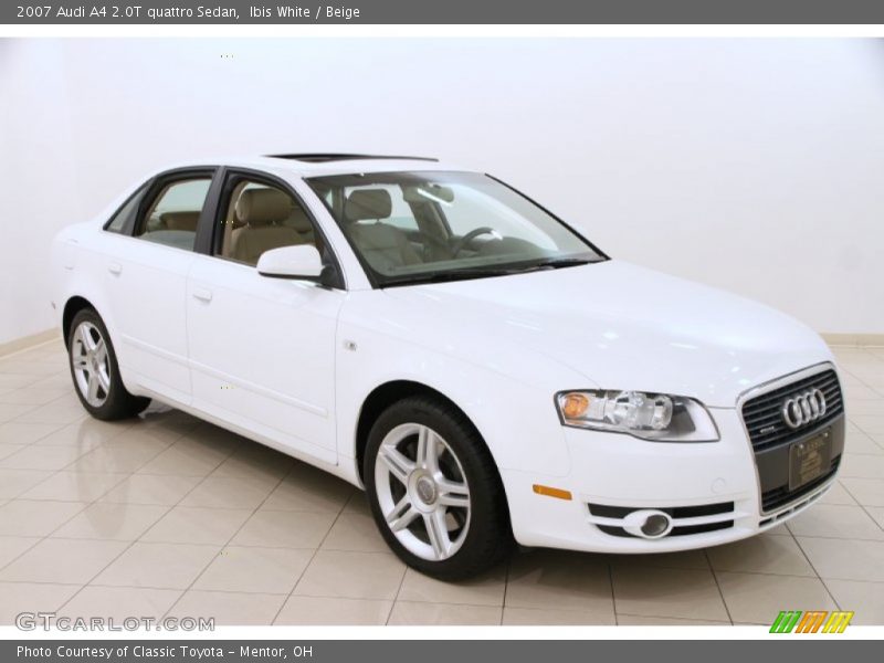 Ibis White / Beige 2007 Audi A4 2.0T quattro Sedan