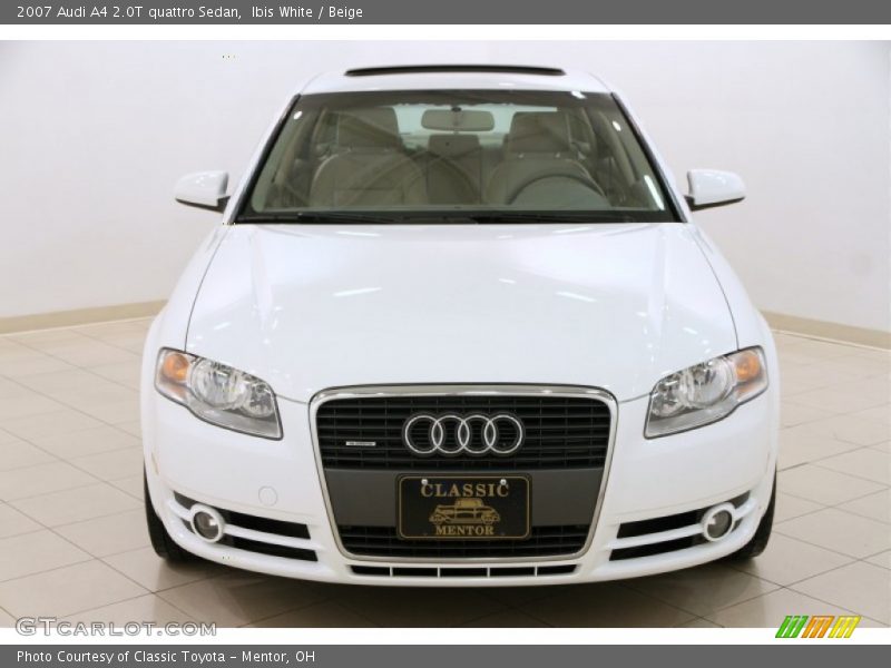 Ibis White / Beige 2007 Audi A4 2.0T quattro Sedan