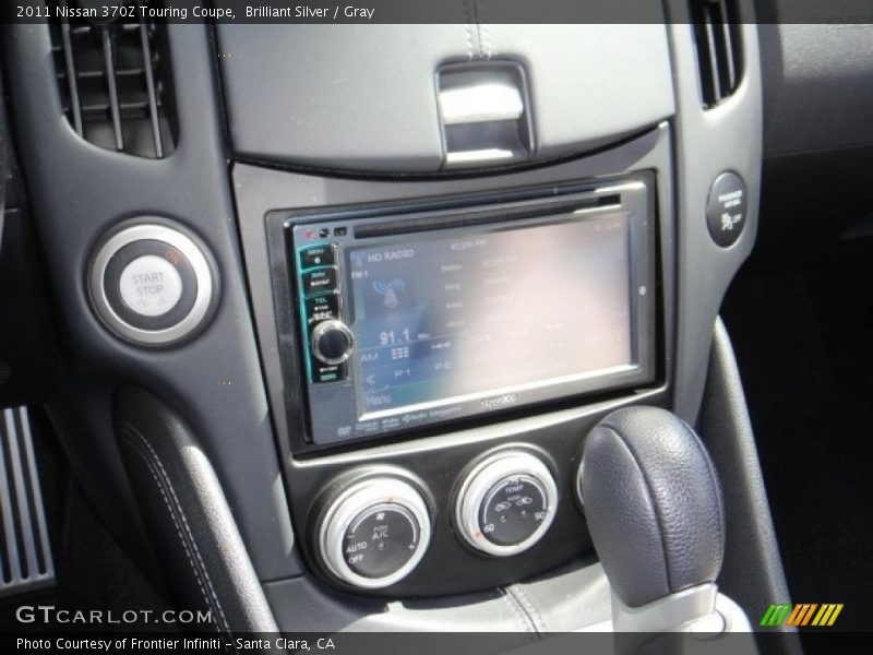 Brilliant Silver / Gray 2011 Nissan 370Z Touring Coupe