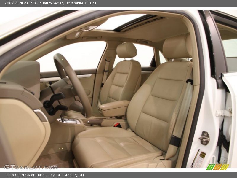 Ibis White / Beige 2007 Audi A4 2.0T quattro Sedan