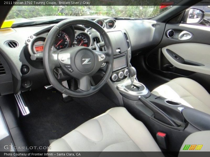 Brilliant Silver / Gray 2011 Nissan 370Z Touring Coupe