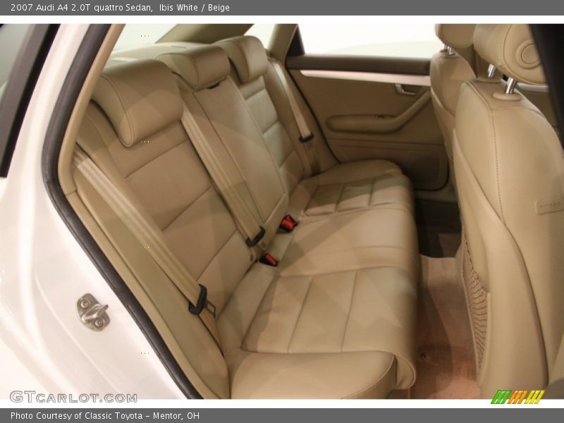 Ibis White / Beige 2007 Audi A4 2.0T quattro Sedan