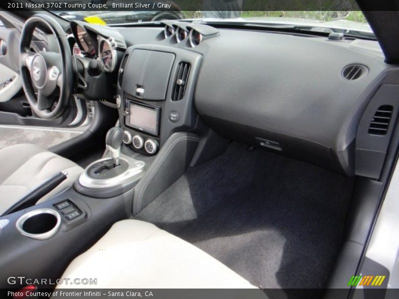 Brilliant Silver / Gray 2011 Nissan 370Z Touring Coupe