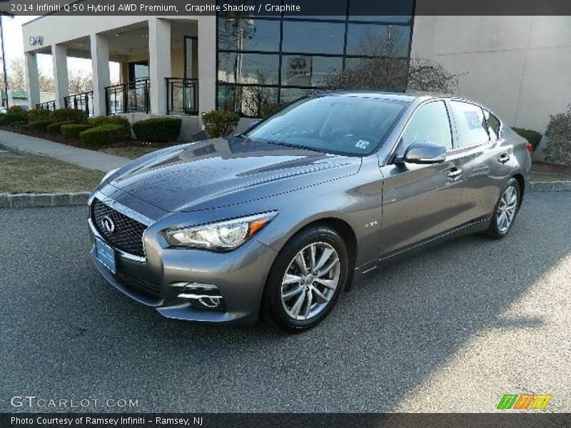 Graphite Shadow / Graphite 2014 Infiniti Q 50 Hybrid AWD Premium