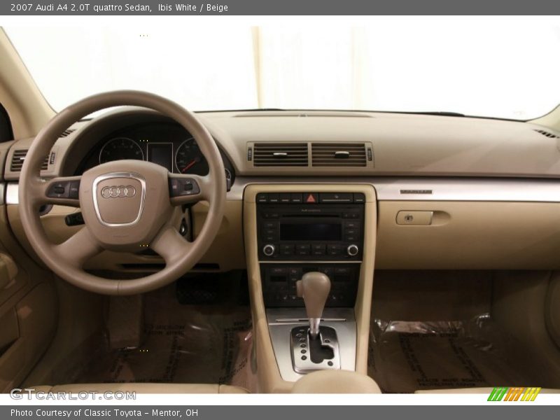 Ibis White / Beige 2007 Audi A4 2.0T quattro Sedan