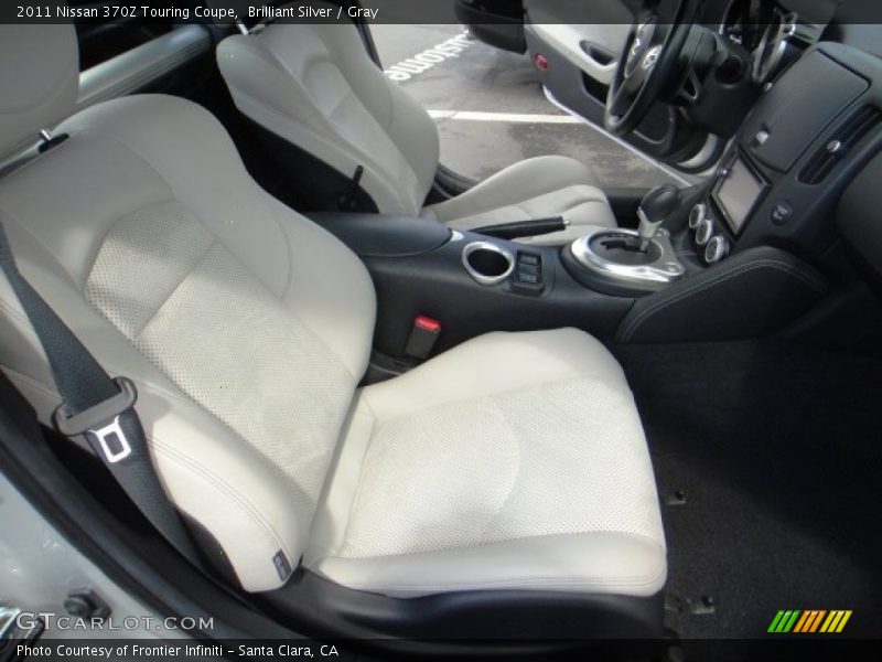 Brilliant Silver / Gray 2011 Nissan 370Z Touring Coupe