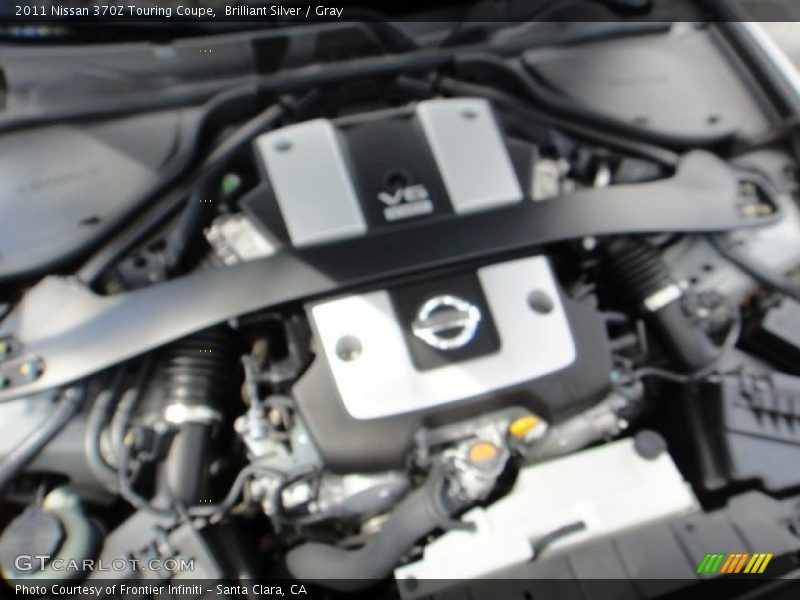 Brilliant Silver / Gray 2011 Nissan 370Z Touring Coupe