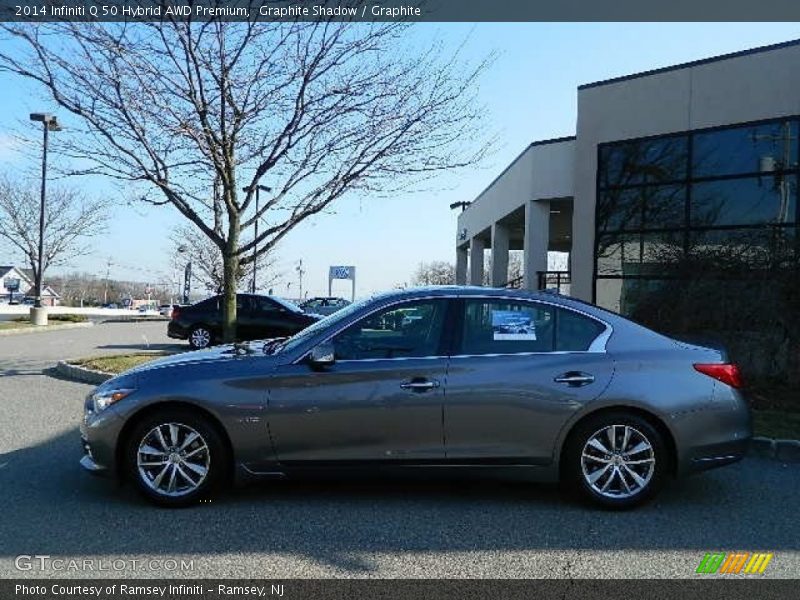 Graphite Shadow / Graphite 2014 Infiniti Q 50 Hybrid AWD Premium