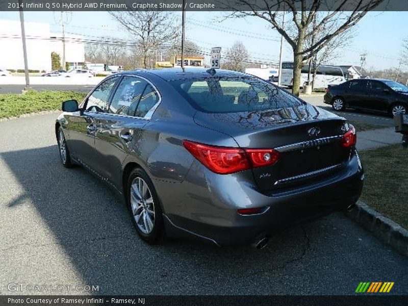 Graphite Shadow / Graphite 2014 Infiniti Q 50 Hybrid AWD Premium