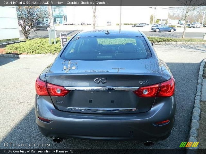 Graphite Shadow / Graphite 2014 Infiniti Q 50 Hybrid AWD Premium
