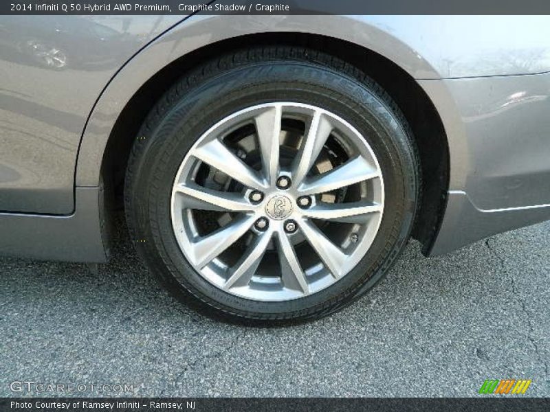 Graphite Shadow / Graphite 2014 Infiniti Q 50 Hybrid AWD Premium