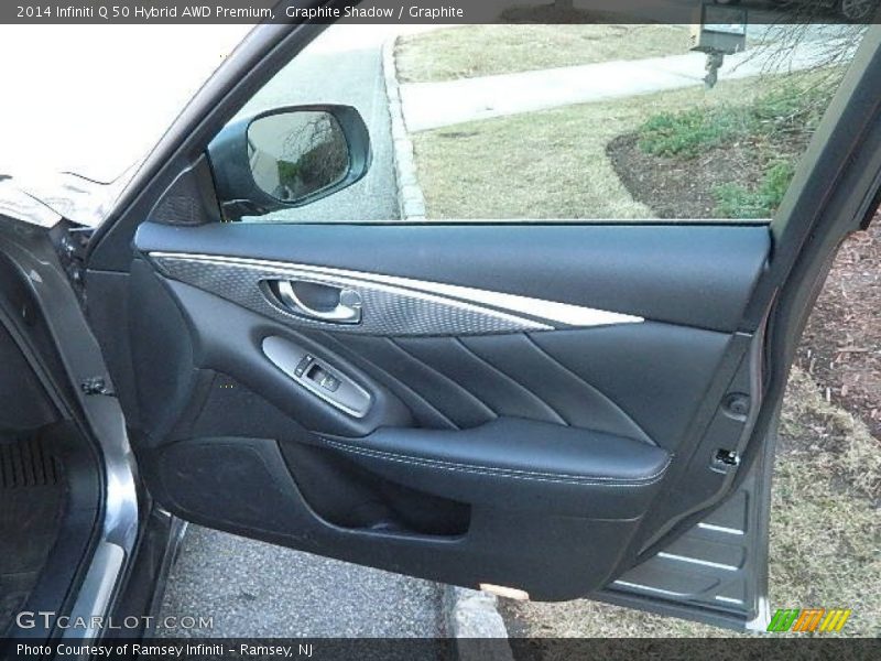 Graphite Shadow / Graphite 2014 Infiniti Q 50 Hybrid AWD Premium