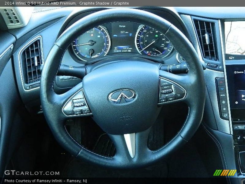 Graphite Shadow / Graphite 2014 Infiniti Q 50 Hybrid AWD Premium