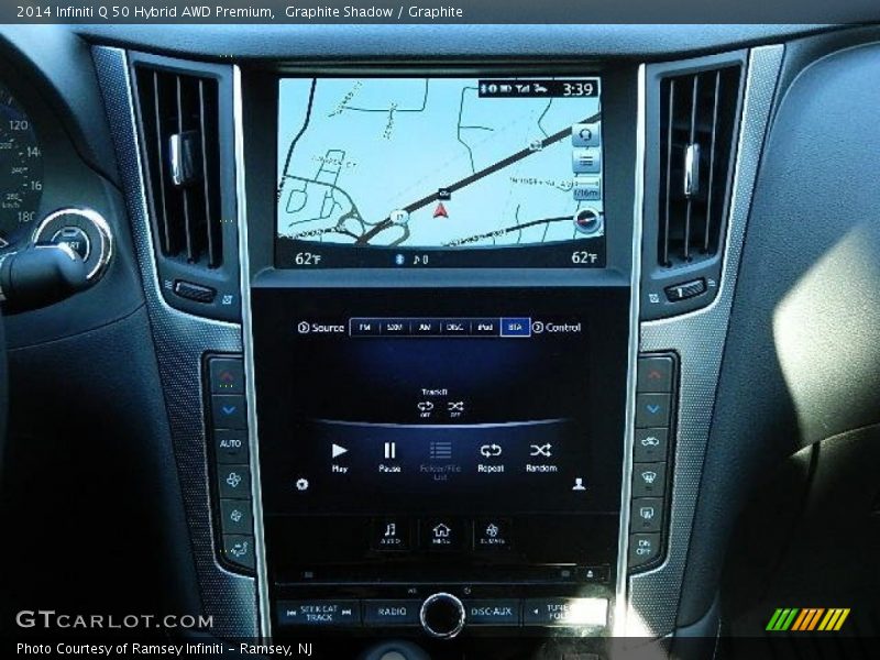 Graphite Shadow / Graphite 2014 Infiniti Q 50 Hybrid AWD Premium