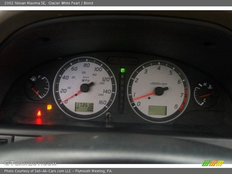  2002 Maxima SE SE Gauges
