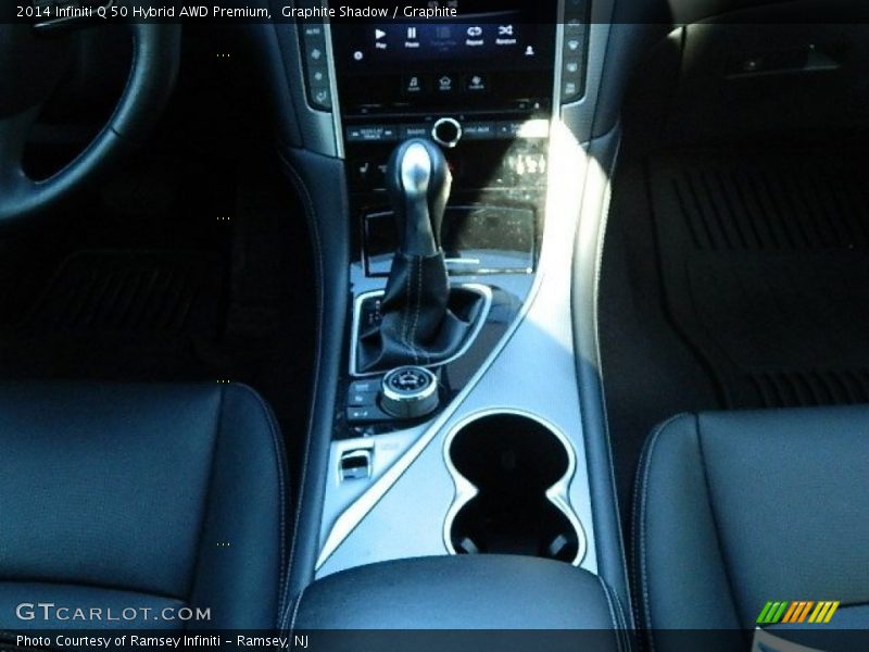 Graphite Shadow / Graphite 2014 Infiniti Q 50 Hybrid AWD Premium