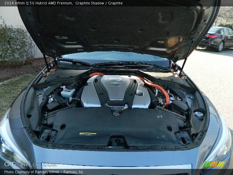 Graphite Shadow / Graphite 2014 Infiniti Q 50 Hybrid AWD Premium